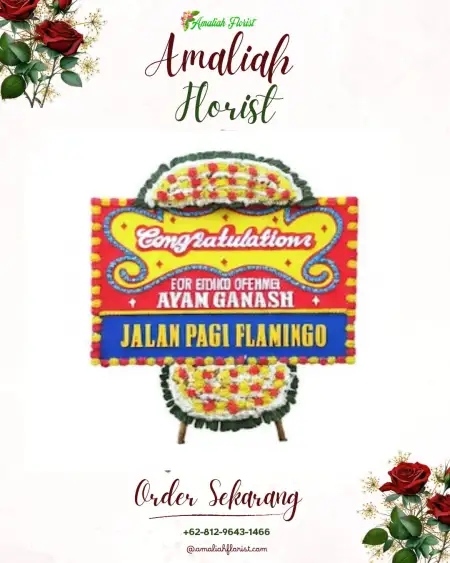 Sewa Papan Bunga Rajabasa Pemuka